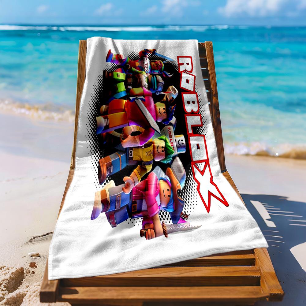 Roblox Strandtuch Superweiche Mikrofaser Schnelltrocknendes Gewebe Bequem Leicht