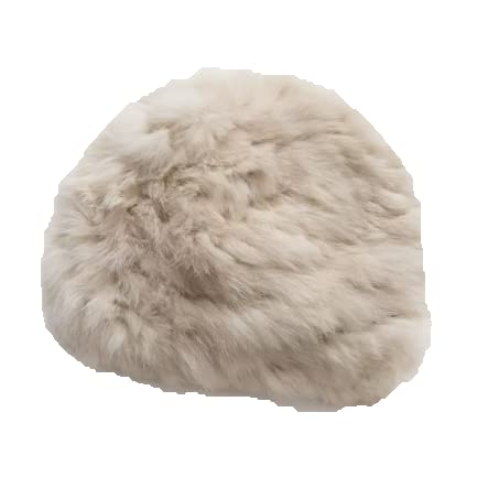 LONTG Women's Faux Fur Hat, Winter Hat, Fluffy, Fur-Look Hat with Earflaps, Warm, Thick, Warm, Cold Weather Hat, Korean Style, Cute, Knit Cap, Beige