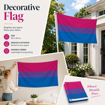 90x150cm Double-Sided Polyester Flag with Reinforced Edges and Metal Grommets for Outdoor Indoor Display Durable and Lightweight