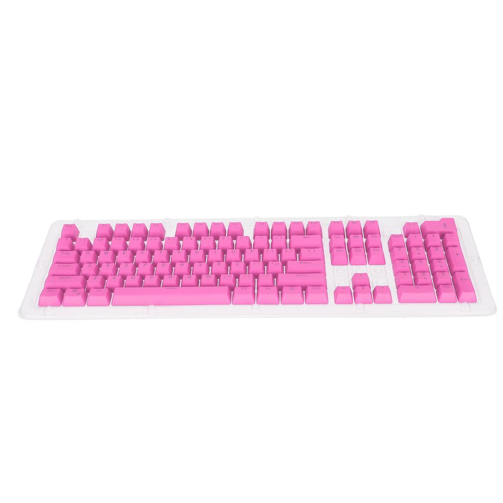 PBT Keycaps 106 Keys 2 Color Injection Molding OEM Height Light Transmission Custom Keycaps for Mechanical KeyboardPink