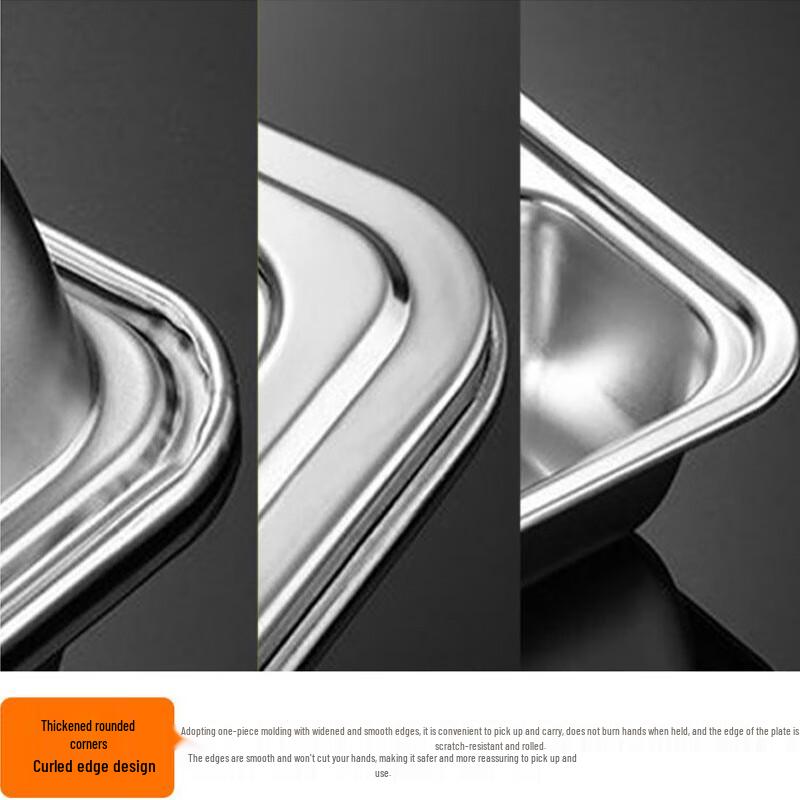304 Stainless Steel Divided Dinner Plate
