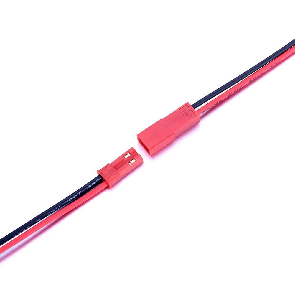 40Pcs For JST SM-2Pin Connector Plug Cable Male+Female with 100mm Length Wire 22AWG