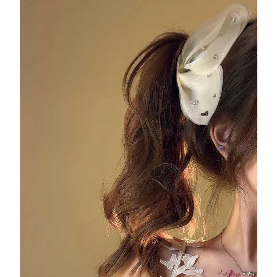Acrylic Tulle Butterfly Hairpin, Super Fairy Temperament Versatile Plate Hairpin, Simple and High-end Fashion Hair Accessories Woman