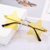 Rimless Star Shape Sunglasses Trendy Sun Glasses Women Men Party Glasses Funny Pentagram Eyewear Christmas Decoration Eyeglasses
