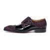 British Style Men'S Small Leather Shoes Trendy Large Size Loafers Retro Korean Version Color Matching Leather Shoes Wedding Shoes