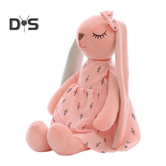 

Пасхальный кролик плюшевая игрушка животное очаровательная кукла кролик пасхальный кролик сувенир весенний праздничный настольный орнамент пасхальные подарки для детей S розовый