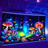 VIKAMA Fantasy Forest Mushroom Colorful Butterfly Tapestry Bedroom Bedhead Atmosphere Tapestry Bar Party Background Wall Decor