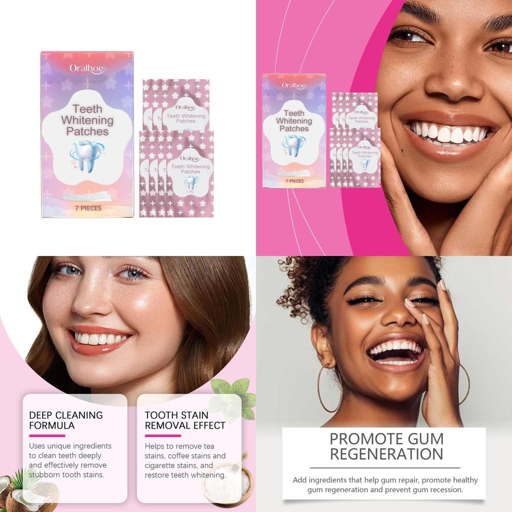 Oralhoe Teeth Whitening Strips For Deep Cleaning Stains And Fresh Breath Care