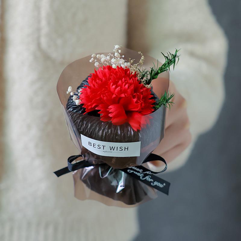Rose Soap Bouquet Charming Mini Rose Soap Flower Artificial Flower Bouquet Romantic Soap Flower Decoration For Birthday Gift