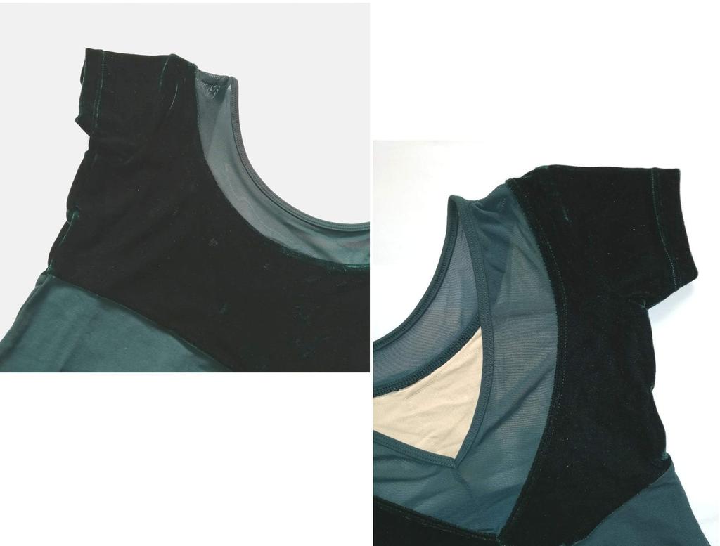 ProDance Velour Short Sleeve Leotard for Simple and PLHA022B Moss Ballet, Cute, (XL (170), Green)