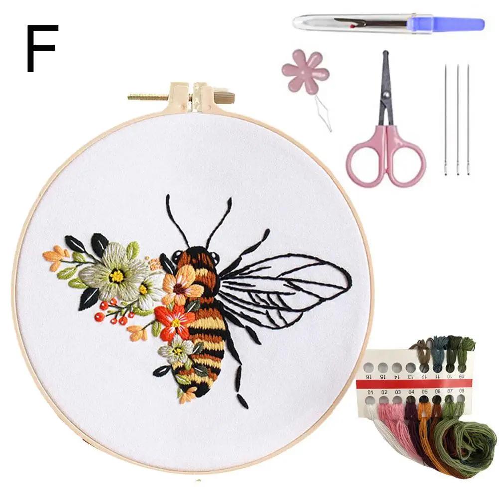 

Новый самый продаваемый комплект материалов для вышивки «Пчела» с принтом, набор для шитья, набор принадлежностей для рукоделия 3d L6b3