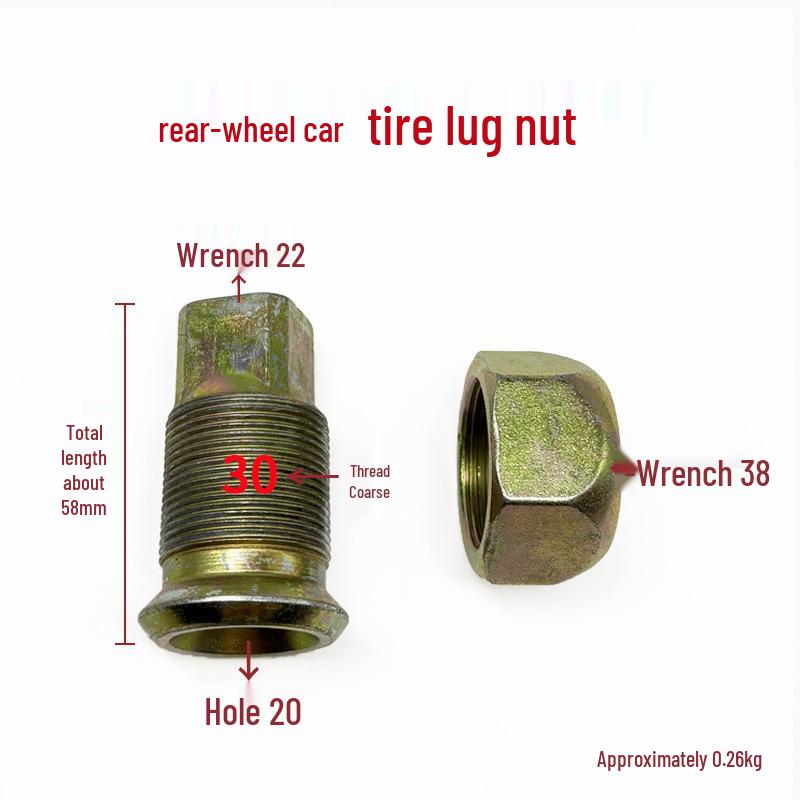 Compatible with Dongfeng Chaolong Chufeng Lotus buses, 19-seat minibuses, and vehicles with front/rear disc brake tire bolts.