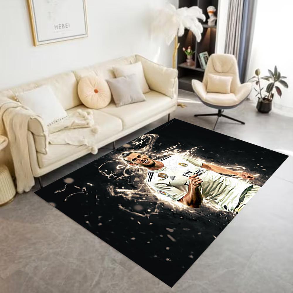 Soccer Player Action Floor Rug Office Rug Perfect for Foyer Entryway Study Room Dormitory Antislip Carpet Office Home Decor Gift for Festivals
