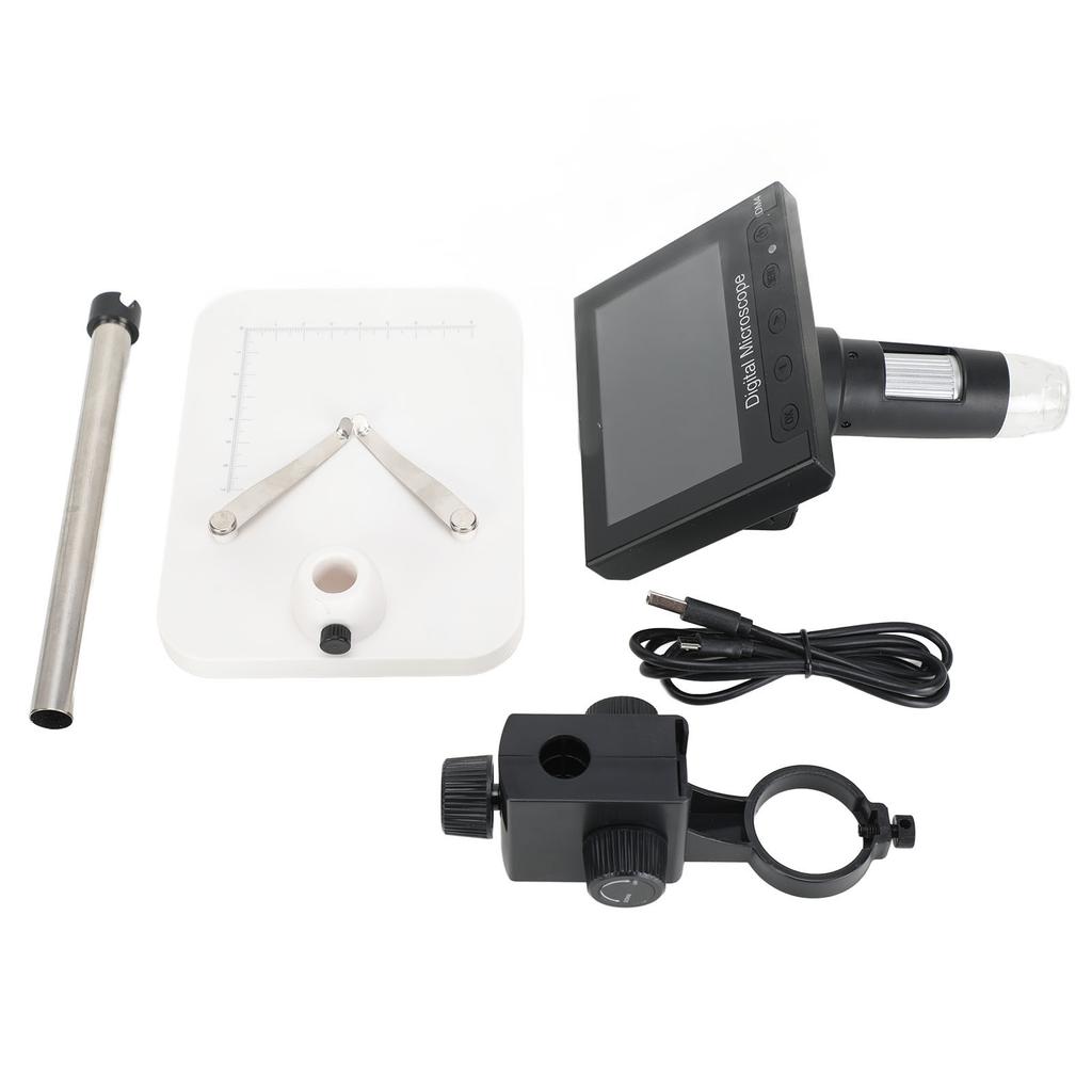 Microscop electronic cu ecran de 4,3 inch, HD 720P, 1000X, microscop digital pentru cercetare biologică