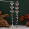 Diamond Bells, Fringed Pearl Earrings, Bohemian Niche Design Studs, Personalized Exaggerated Earrings