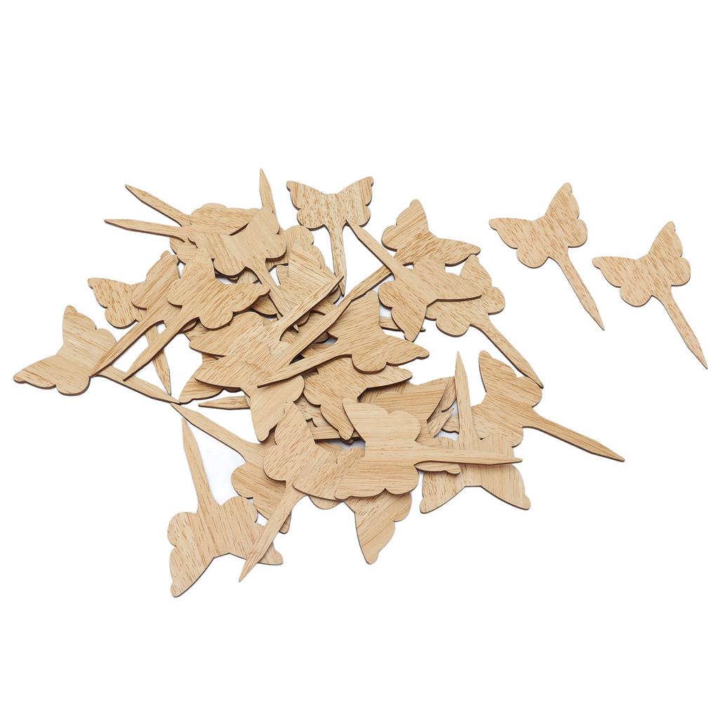 30 STÜCKE Pflanzenetikett Holz Pflanzenetikett Umweltfreundlich Garten Blume Topfpflanze Schild für Gewächshaus