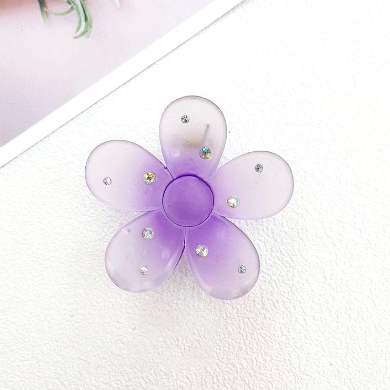 

Gradient Plumeria Hair Claw - Elegant Women s Accessory фиолетовый