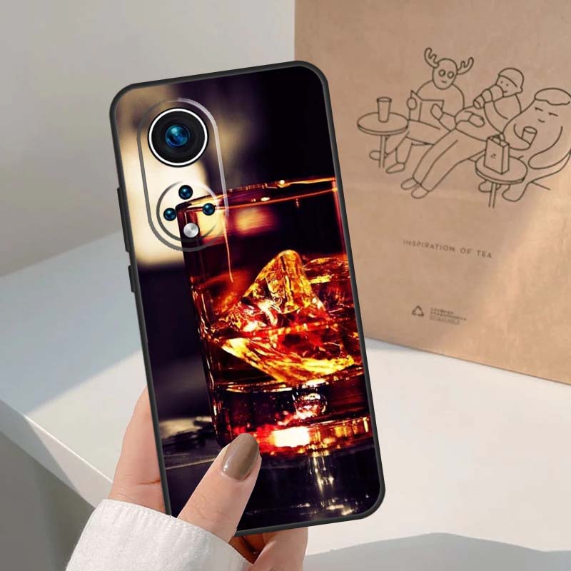 Cigar Whiskey Ice Drink For Honor Magic 7 Lite 5 6 8 Pro Case For Honor 400 200 90 70 50 X8c X8b X9a X9b X9c X9d Win
