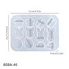 Easter Silicone Earring Molds DIY Easter Crafting Stencil Butterfly Flower Rabbit Egg Design Holiday Earring Molds For Women