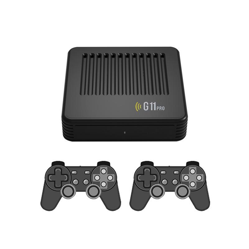 G11PRO Family Game Console: Dual System 4K TV Box & Arcade Machine for Two Players.