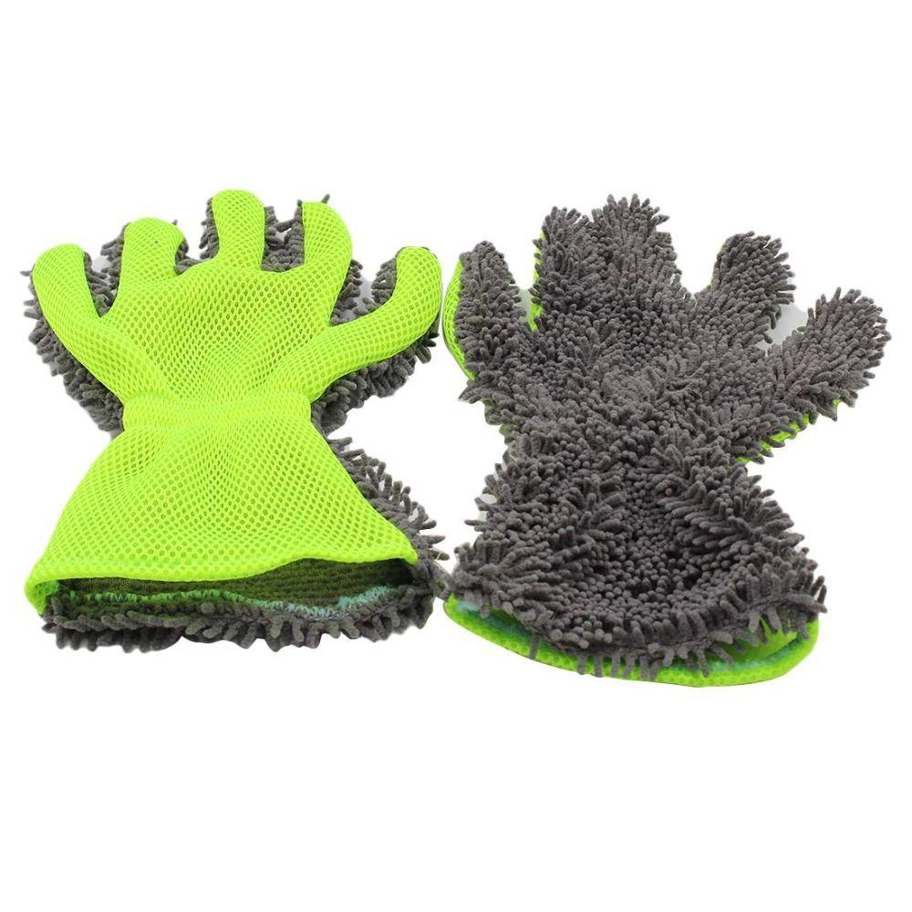 Thick Car Washing Gloves Anti-Scratch Washing Mitt Multifunction Cleaning Brush  Motorbike Washing