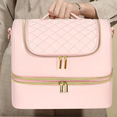 Nail Polish Carrying Bag Handbag Fingernail Travel Organizer 2 Tier for