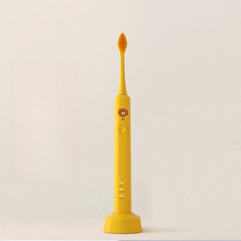 Children's Electric Toothbrush Cute Cartoon Soft Hair Intelligent Timing Sonic Charging Children's Toothbrush