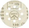 Makita Sanding Disc #150 125mm Outer Diameter Dust Extraction Hole 5 Pieces