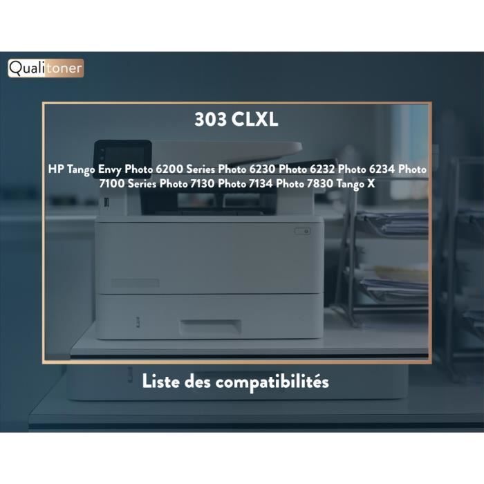 Cartouche d'encre compatible - QUALITONER - 303 XL (T6N03AE) - Couleur - Multicolore - x1