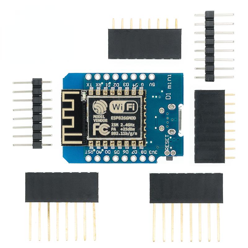 WeMos D1 Mini Pro V3.0 NodeMcu 4MB/16MB Bytes Lua WIFI Internet of Things Development Board Based ESP8266 CH340G Nodemcu V2