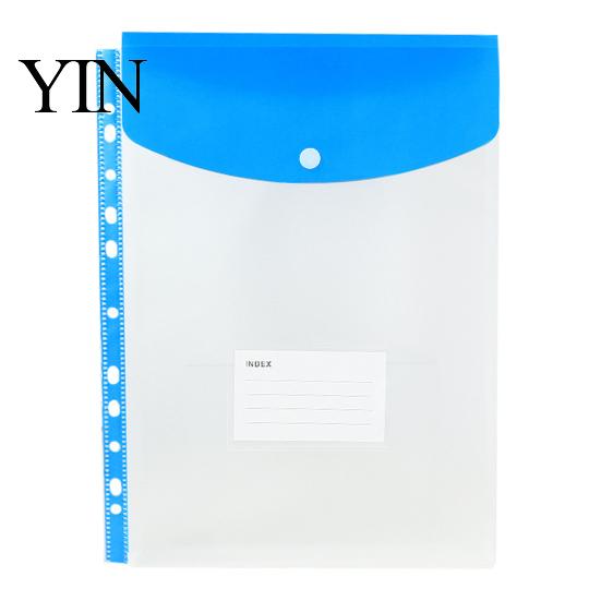11 Hole Binder Pockets for A4 Binders, Plastic Expanding File Folders with Snap Closure & Transparent Label Slot, Durable Document Organizer Project
