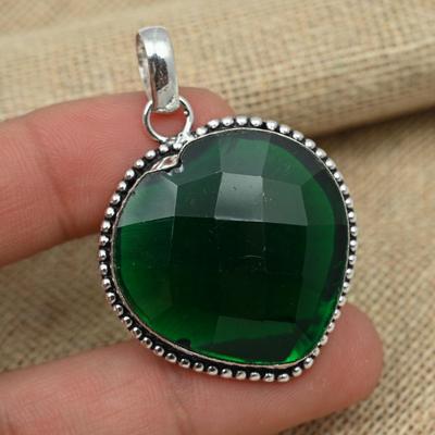 Nice Chrome Diopside Gemstone 925 Sterling Silver Handmade Jewelry Pendant Women's Gift