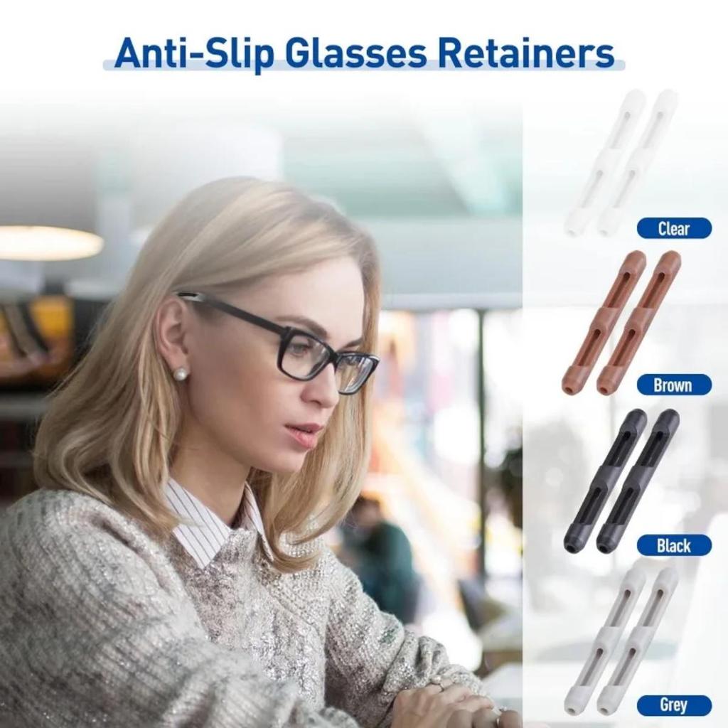 10/20pcs Glasses Anti-slip Silicone Sleeve Eye Frame Leg Drag Fixed Ear Hook Bracket Anti-drop Artifact Glasses Accessories
