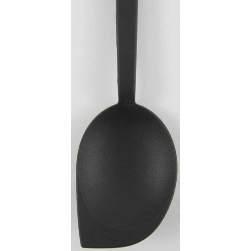 Yakusel Premio Cooking Spoon, Spatula-Shaped Tip, 28cm, Dishwasher Safe, Silicone