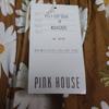 Used Unused Pink House Long Flare Skirt Belt Margaret Allover Pattern 90s PINK HOUSE Long Skirt Floral Pattern Brown