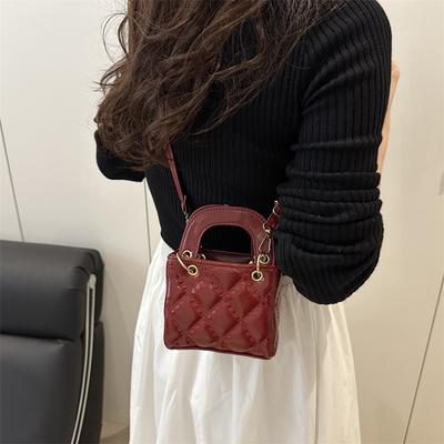 Mode Diamant tragbare kleine quadratische Tasche Damenhandtasche 2025 Sommer neu Damen Schultertasche Umhängetasche