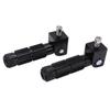 1 Pair Universal Motorcycle Footrests Rear Set Footpegs with 8mm Mounting Bolts Replacement for Aprilla