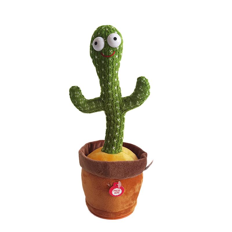 Dropshipping Dancing Cactus Toy Singing Dancing Repeating Electric Dancing Cactus Toys Plush Toy