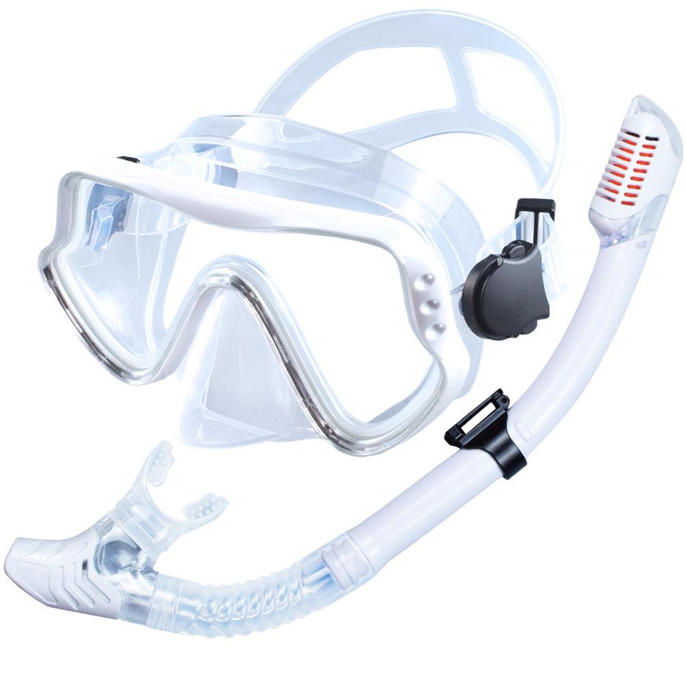 Unisex Adult Large Frame Silicone Diving Mask & Snorkel Set