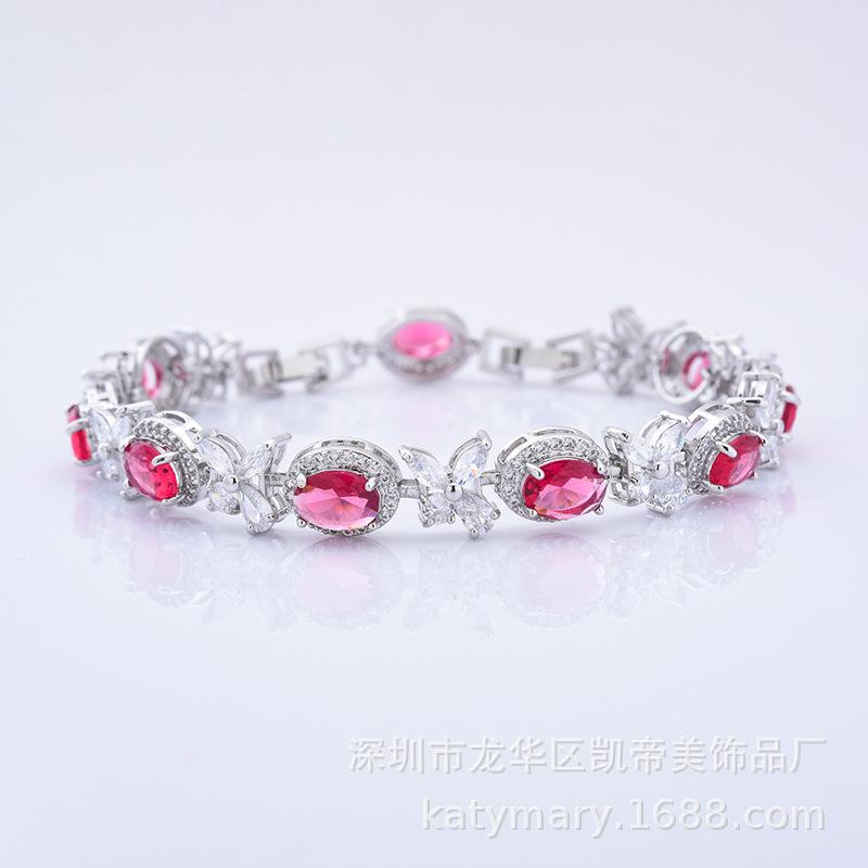 Casual Zircon Bracelet Girls Flower Light Luxury Exquisite Jewelry