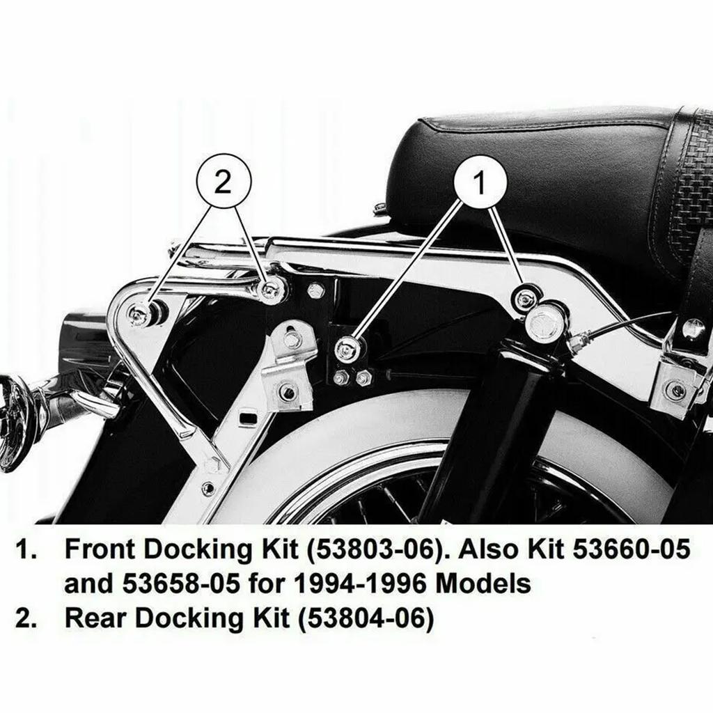 Replace 53803-06 Detachable Rear Docking Hardware Kit Motorcycle Accessory for 1997-2008 Motorbike
