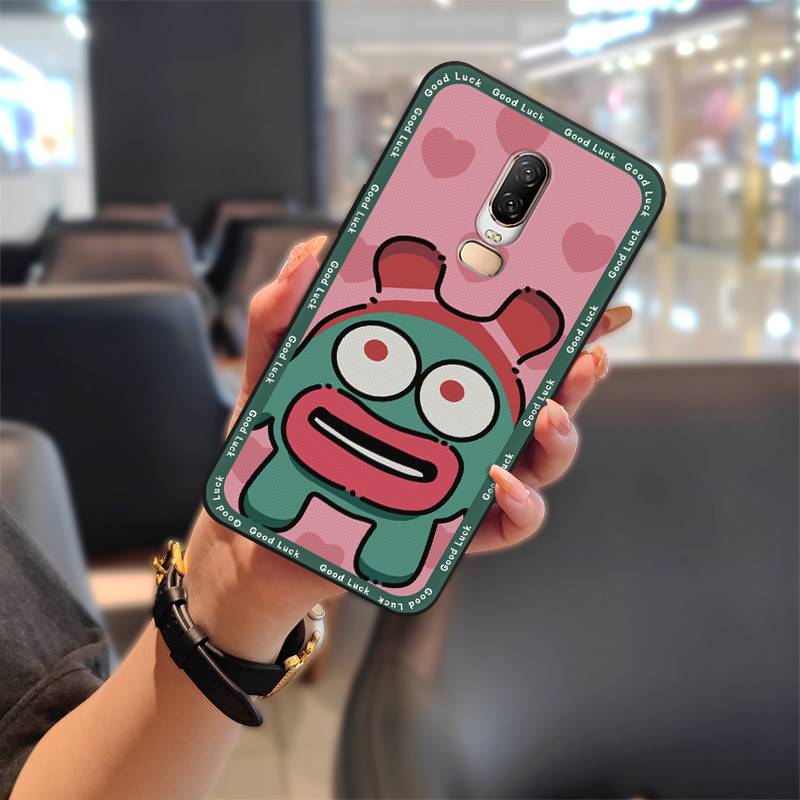Soft Case Shockproof Phone Case For OnePlus 6/1+6 Durable Protective Full Wrap Anti-knock Waterproof Graffiti TPU Cute