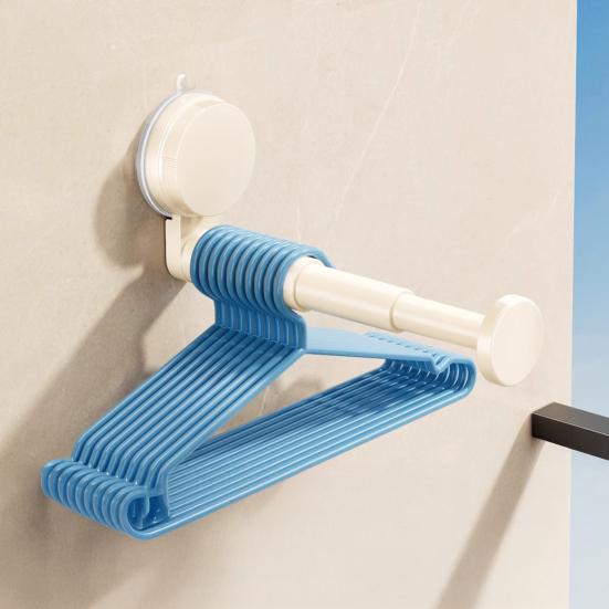 1/2Pcs Retractable Clothes Drying Rack with Suction Cup Strong Load-bearing
