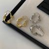 Simple Temperament Distorted Cold Wind Irregular Earrings Women's 0 New Light Luxury High-end Earrings Earrings