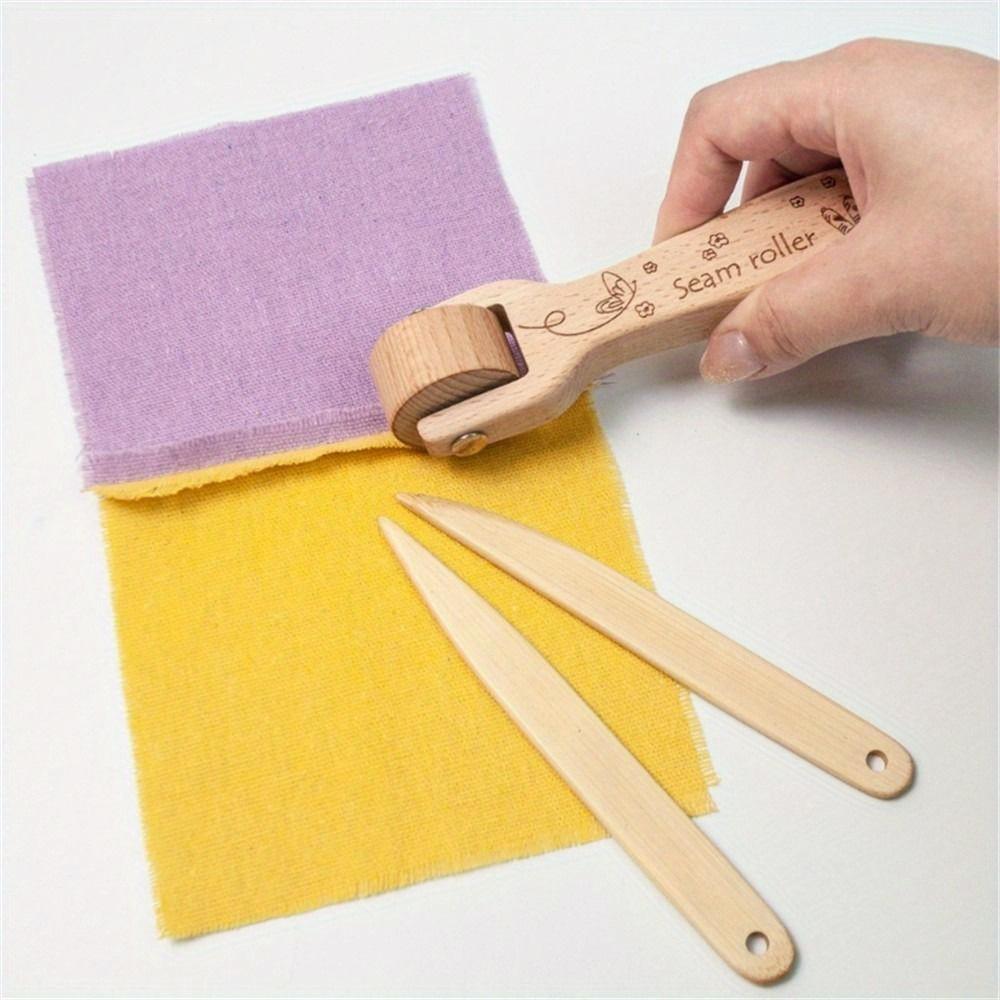 3PC/4Pcs Wood Sewing Seam Roller Tailor Clapper Seam Flattening Tool Accessories for Sewing Tailoring Ironing Patchwork Quilting