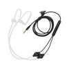 Air Tube Earphone Earbuds Wired Headphones W HandFree Microphone for Samsung 3.5mm Jack(Noir )