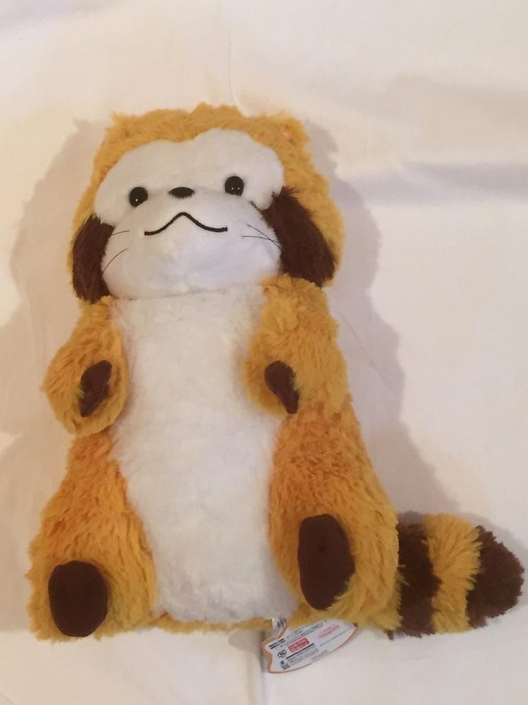 SK Japan Character Fancy Division (skjapan characterfancy section) Rascal the Raccoon Sitting Big Plush Toy