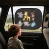 Kids Window Shade For Car Cartoon Sunshade For Automotive Foldable Heat Blocking Car Window Sun Shade For Daily Driving Travel