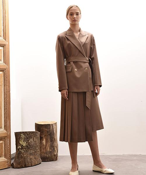 Avamolly Molli Unbalance Skirt (Cocoa)
