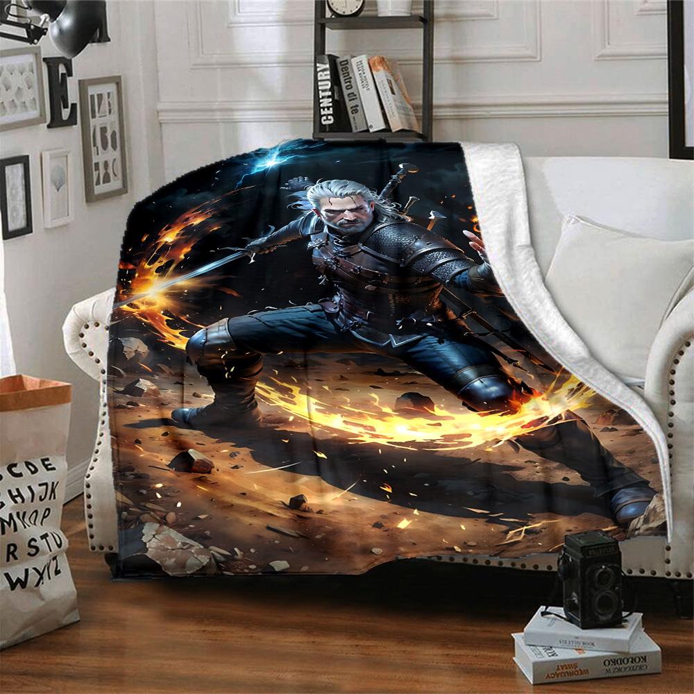 1PC The Witcher Blanket, Throw For Sofa, Bed, Travel, Camping, Livingroom,